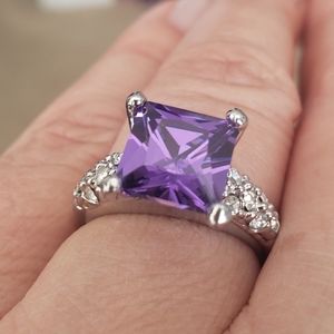 COPY - Amethyst Cubic Zirconia Ring